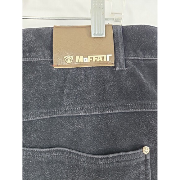 Vintage M+FFATT 2 Piece Suit Set Black Faux Suede Jacket Carpenter Pants XL Y2K - Picture 6 of 12